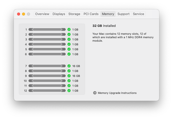 Memory layout