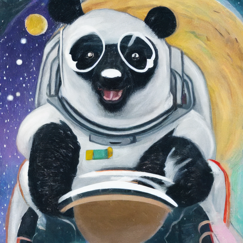 Panda in space