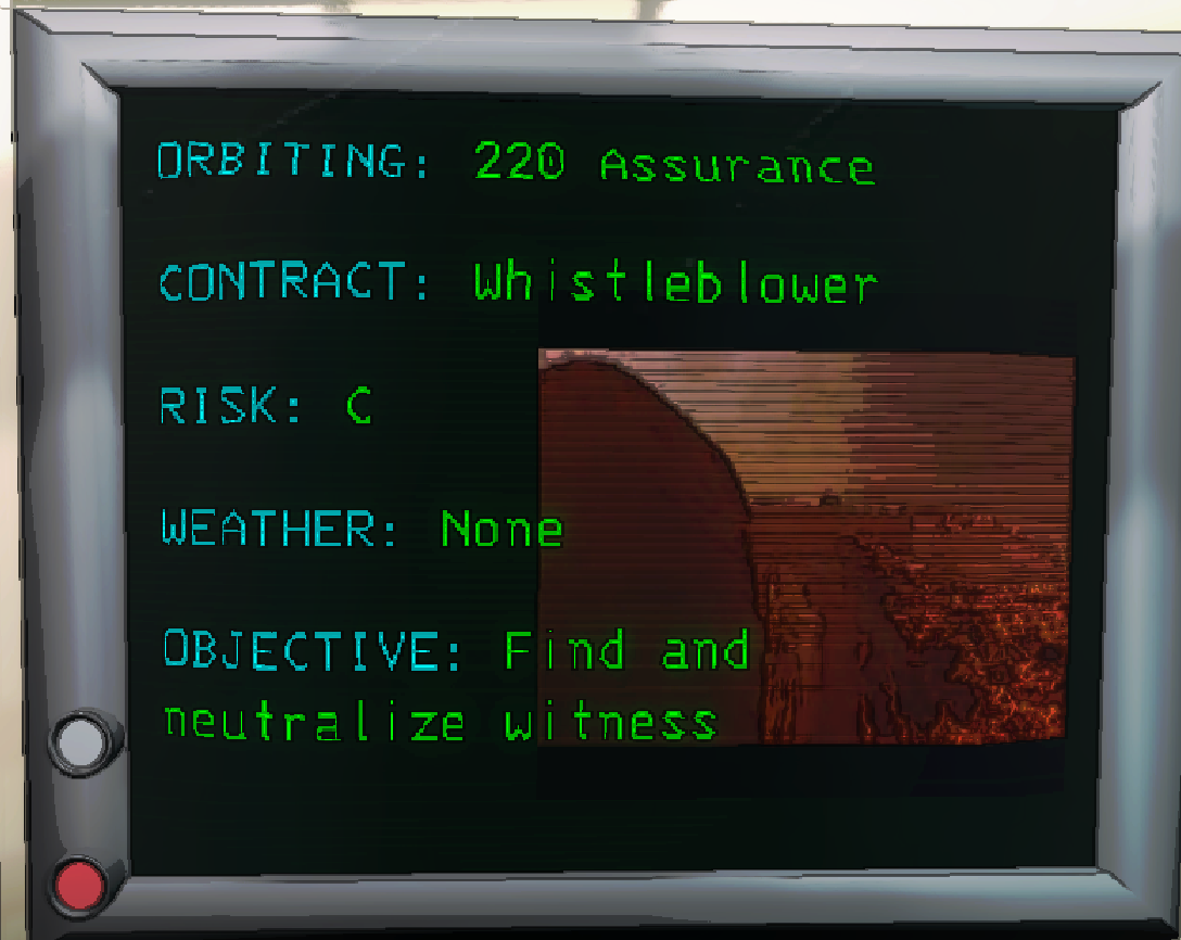 Contract assignment on the ship monitor