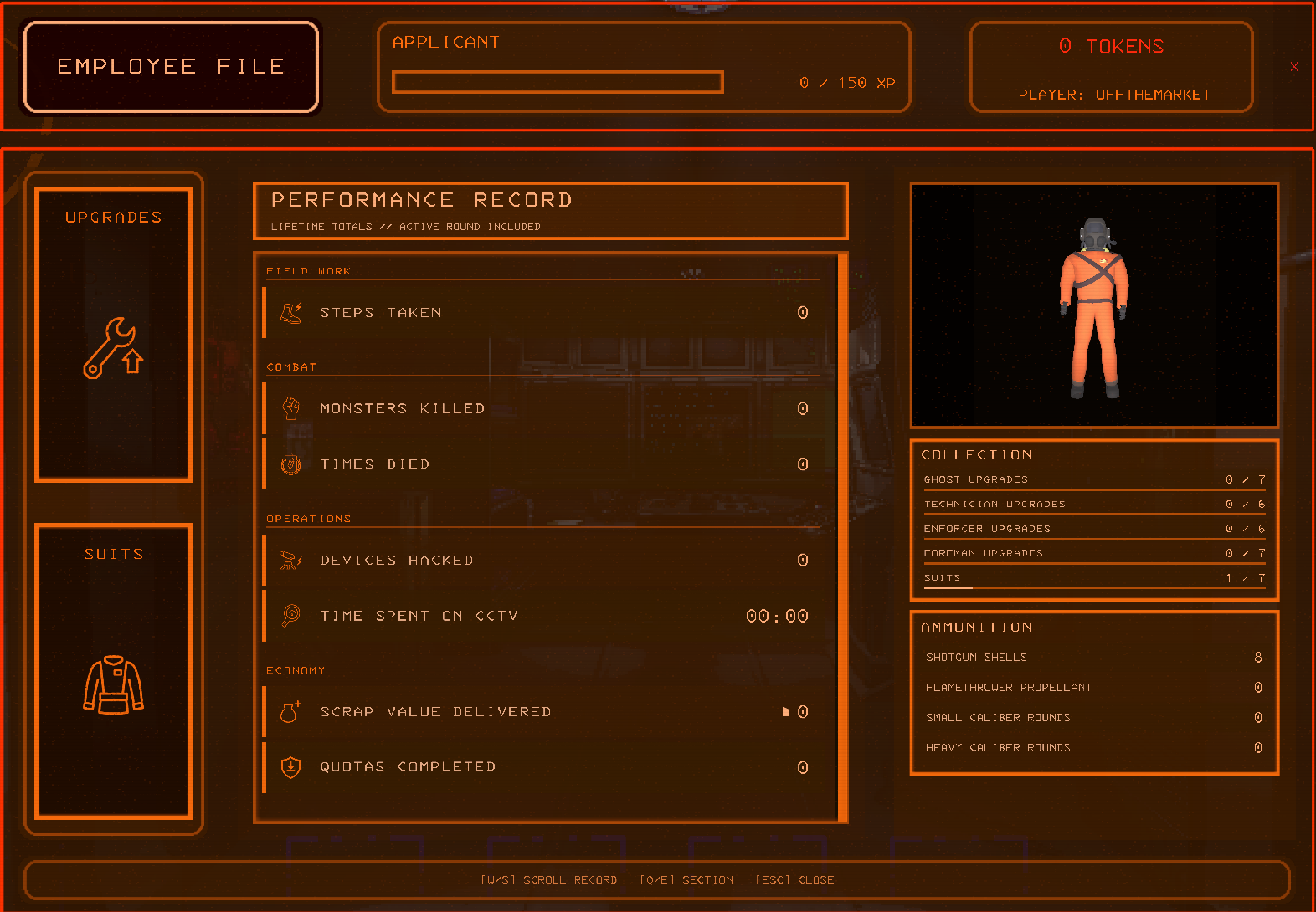 Y4NGZUpgrades Player Menu overview