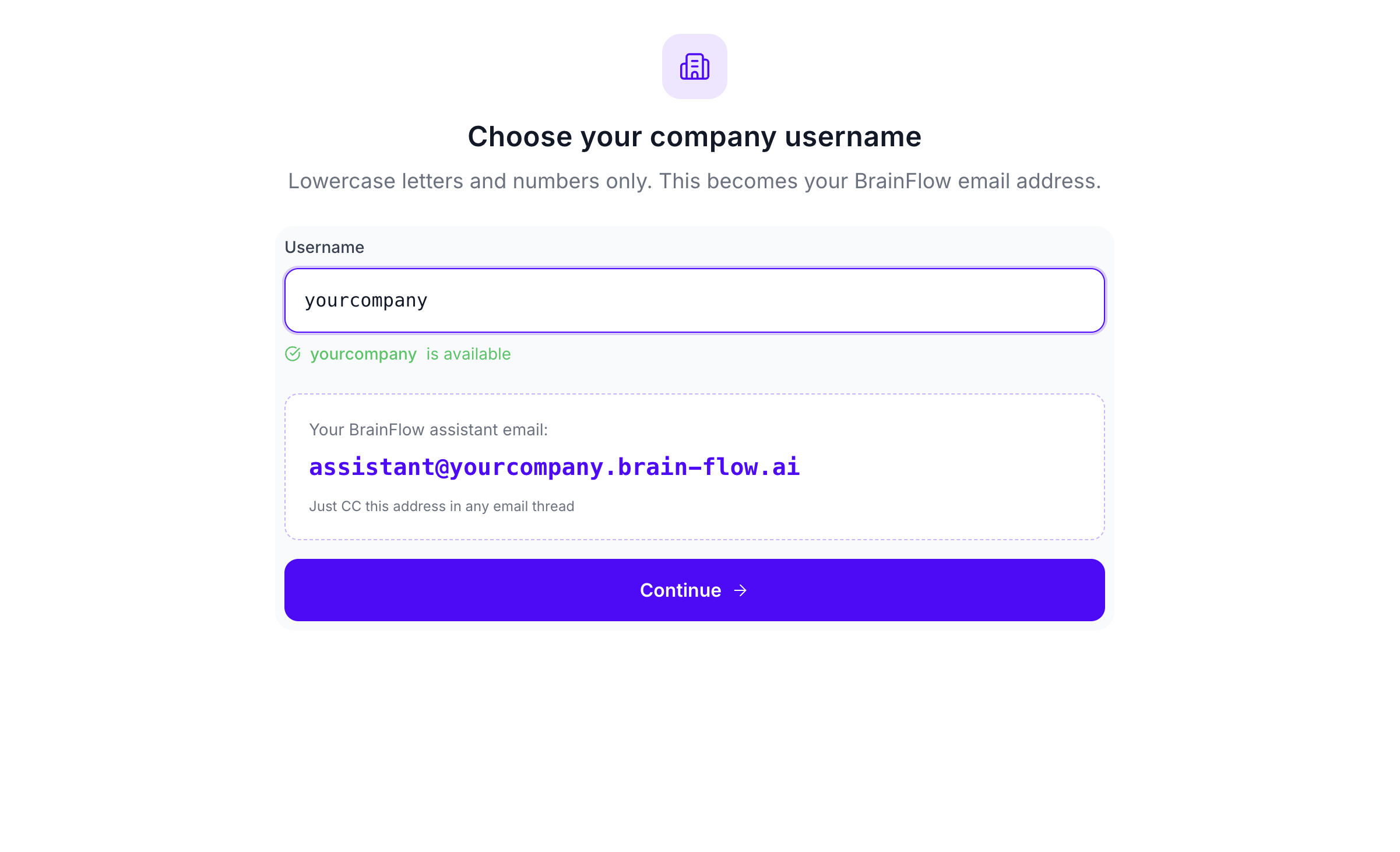 Create account