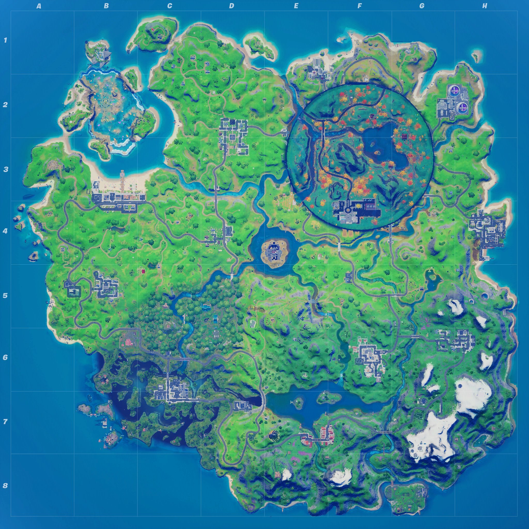 Fortnite map in Chapter 2, Season 4