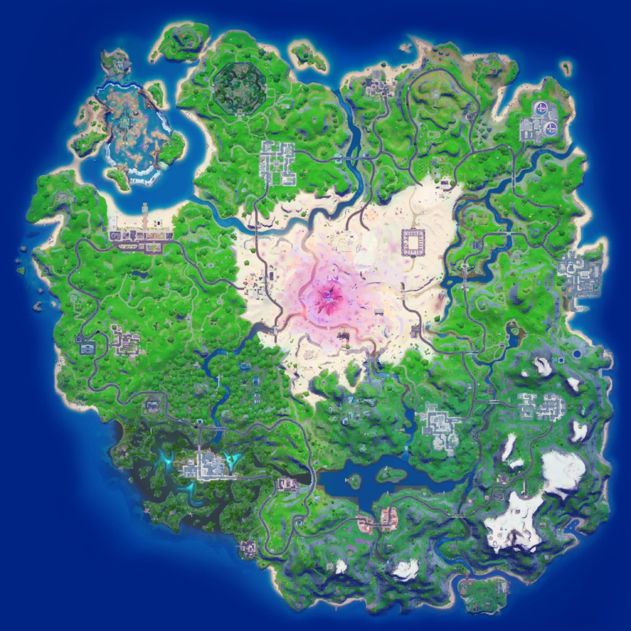 Fortnite map in Chapter 2, Season 5