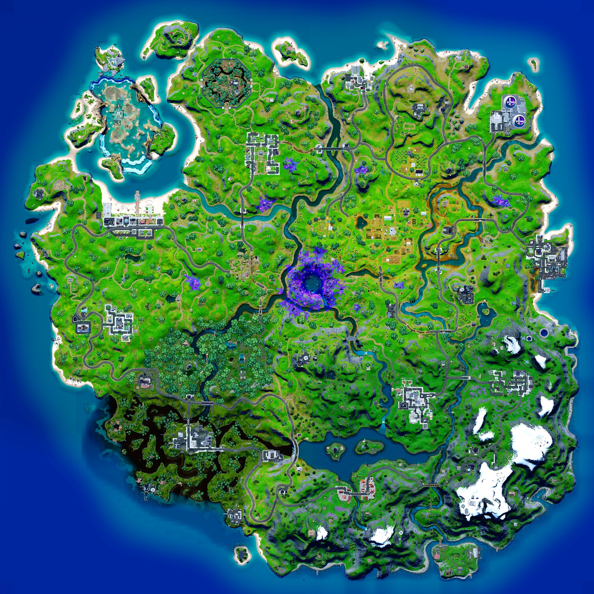 Fortnite map in Chapter 2, Season 7