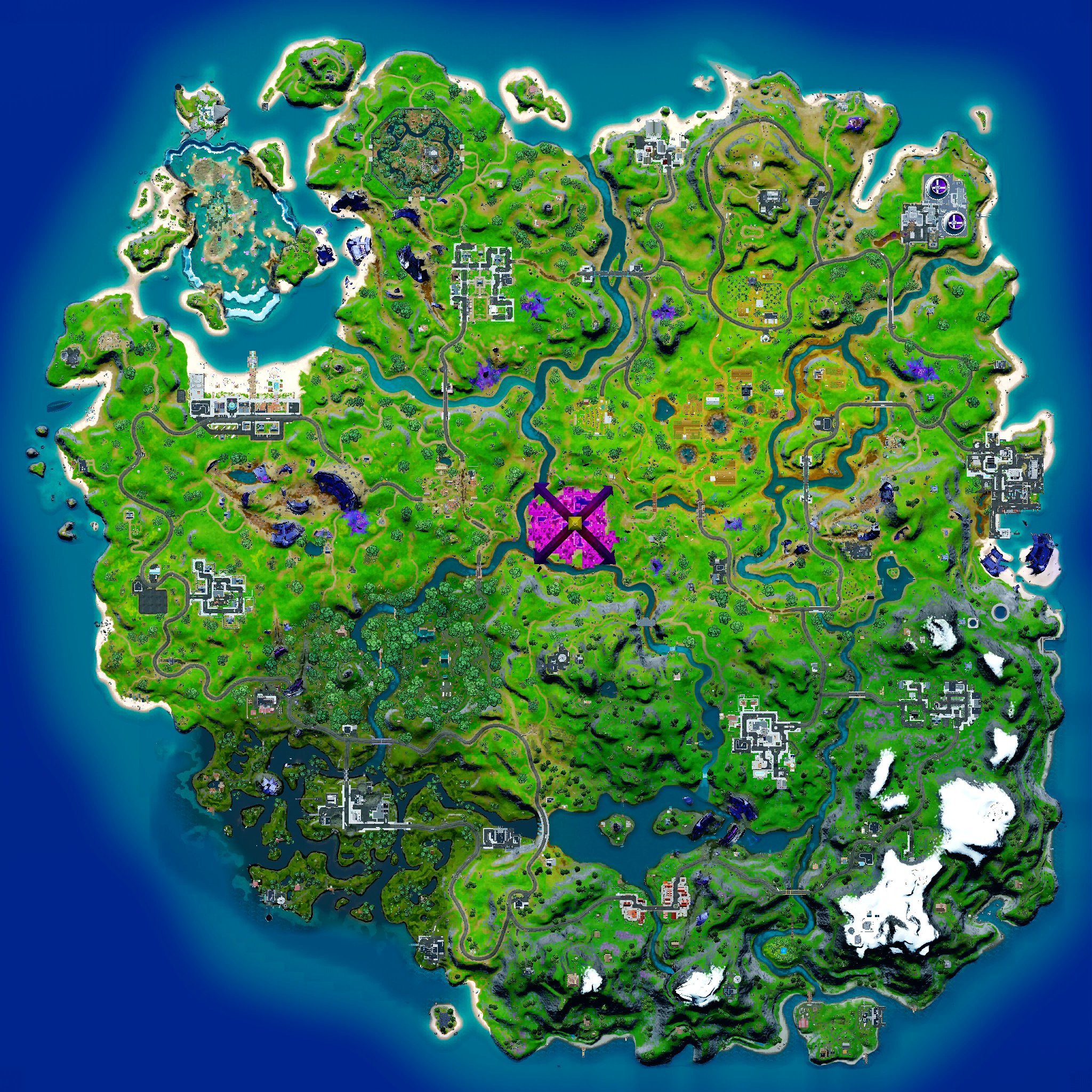 Fortnite map in Chapter 2, Season 8