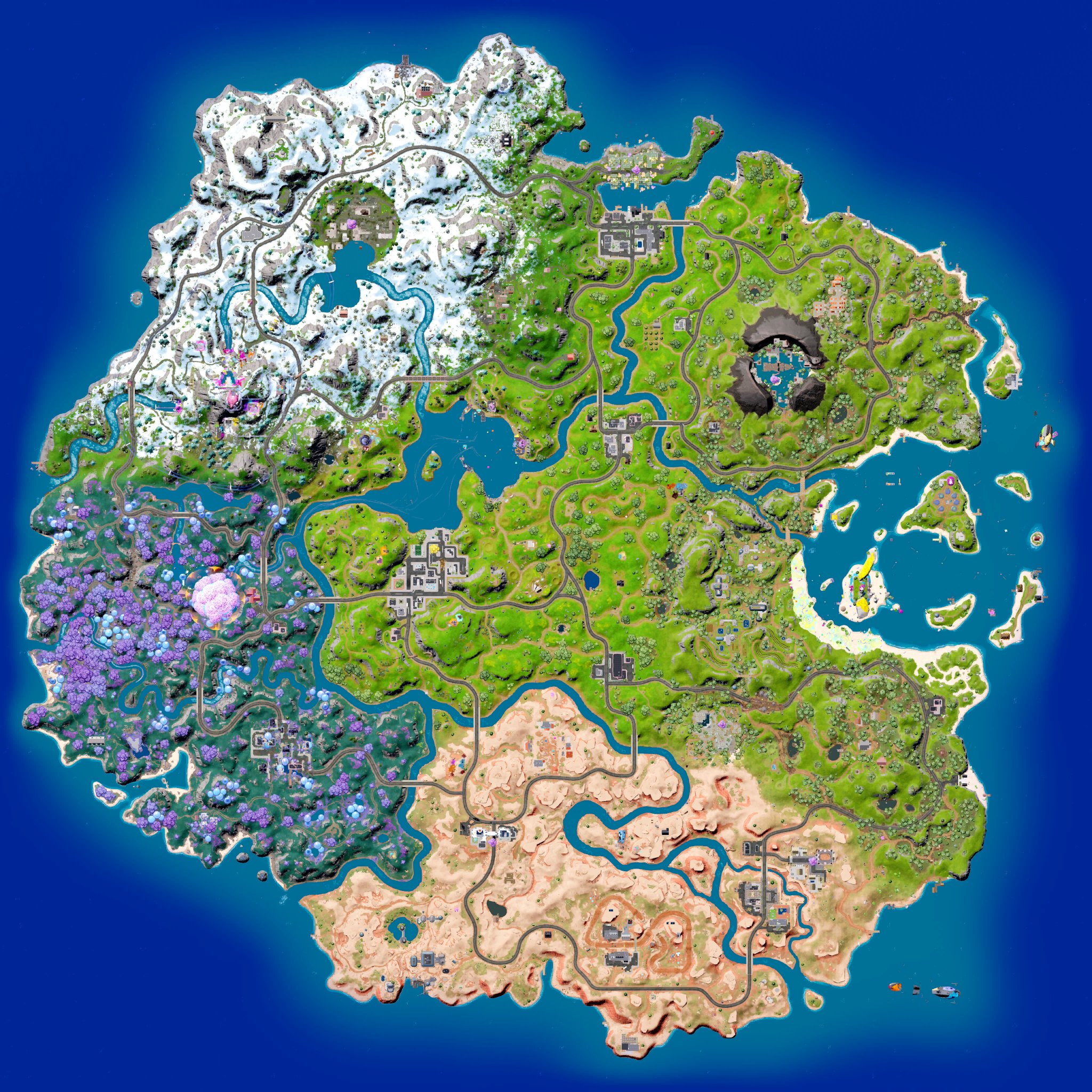 Fortnite map in Chapter 3, Season 3