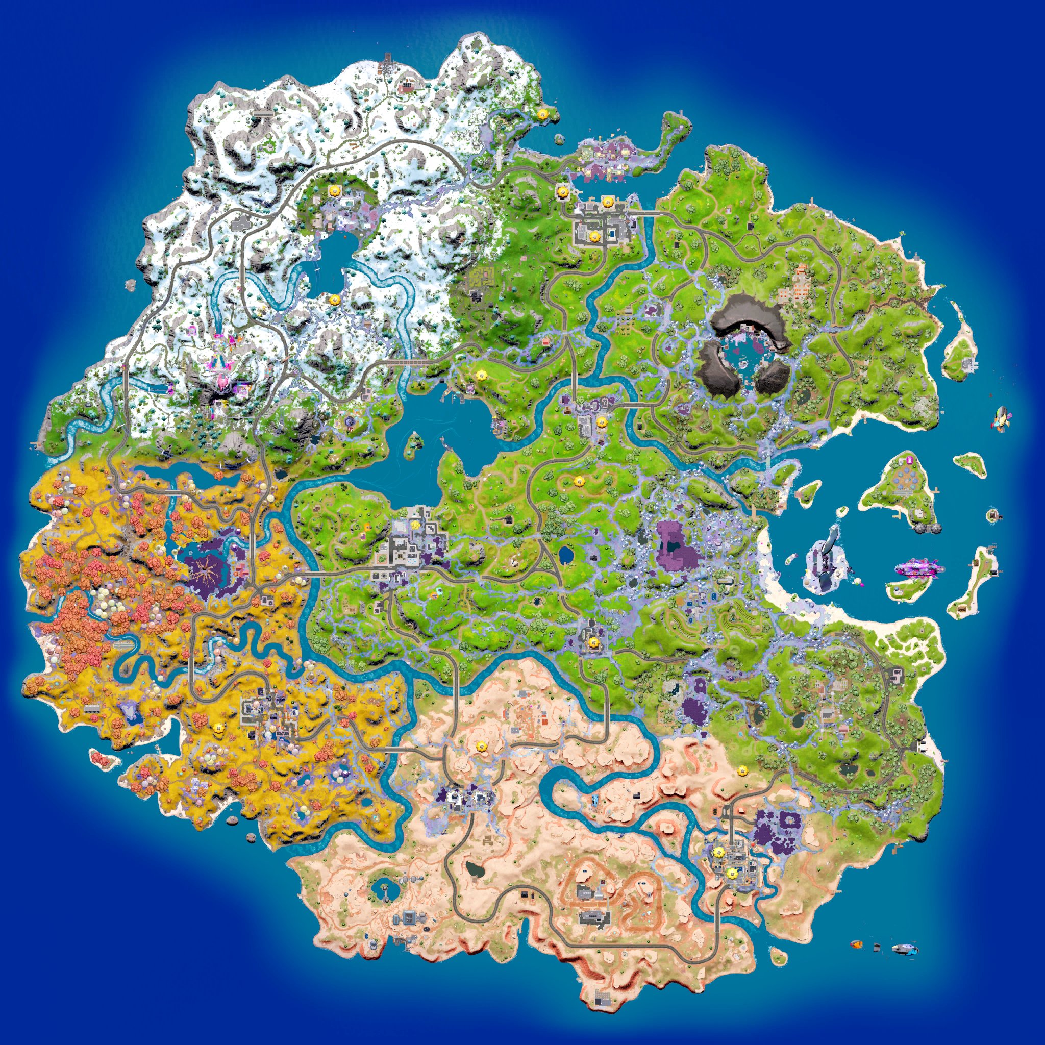 Fortnite map in Chapter 3, Season 4
