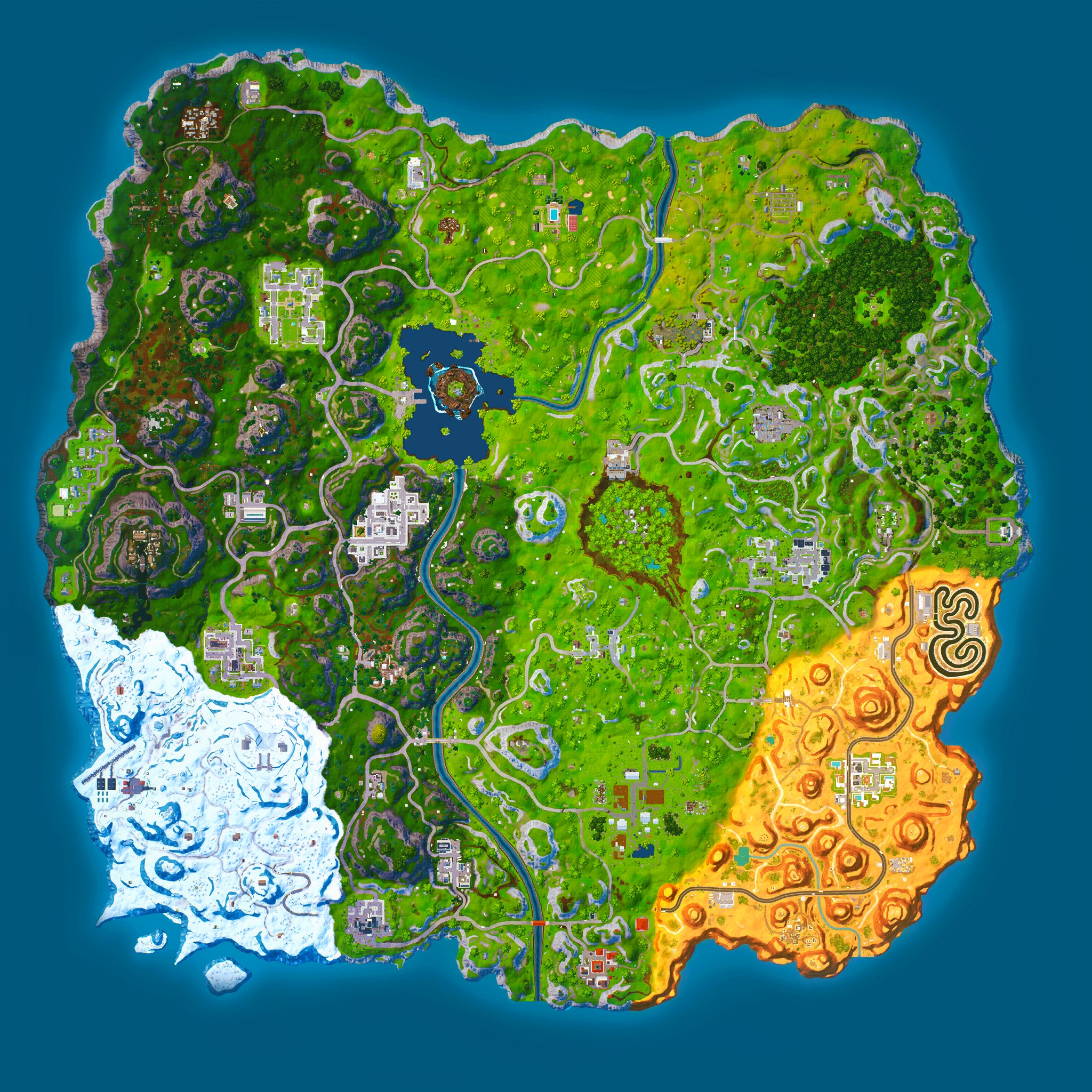 Fortnite map in Chapter 4, Season 5