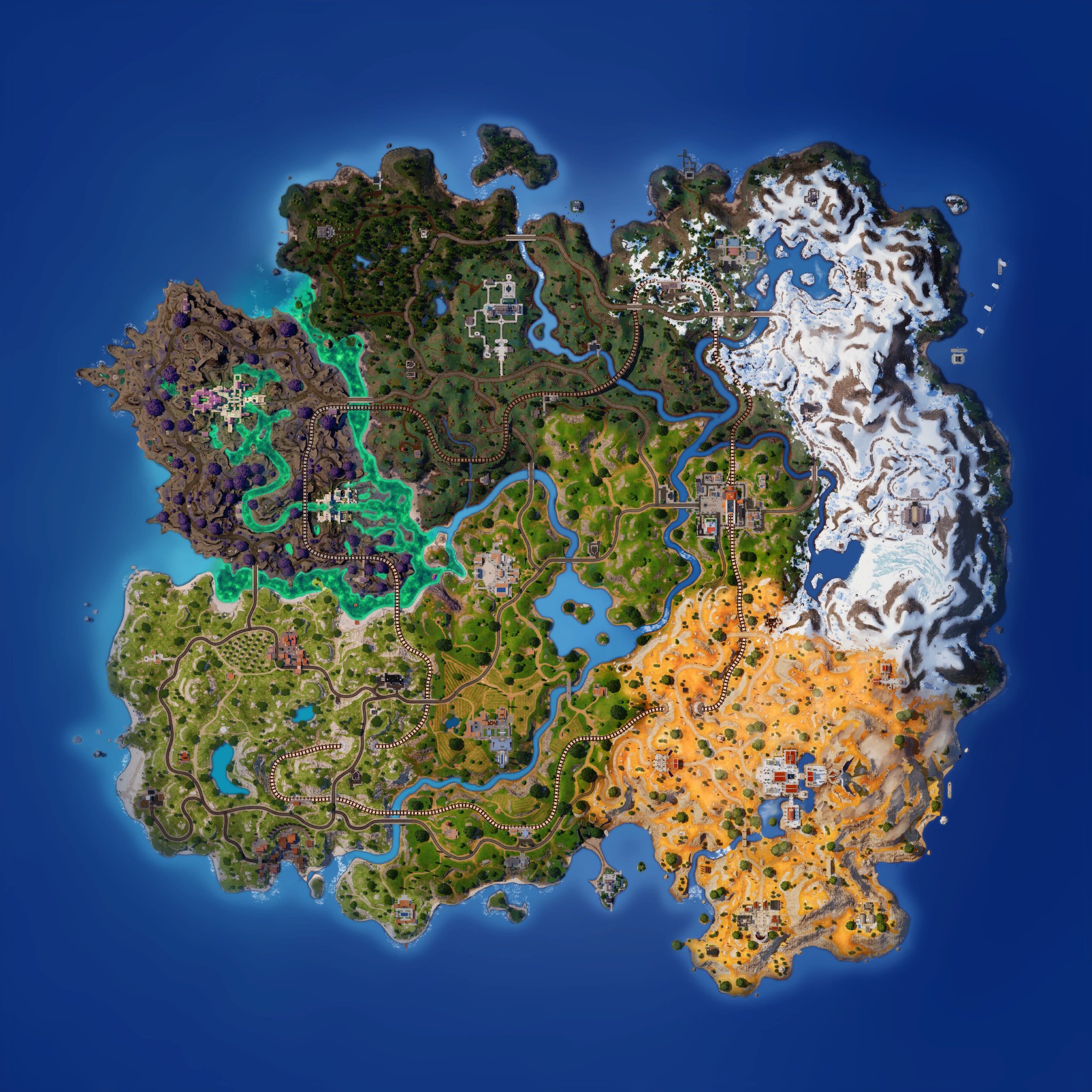 Fortnite map in Chapter 5, Season 2