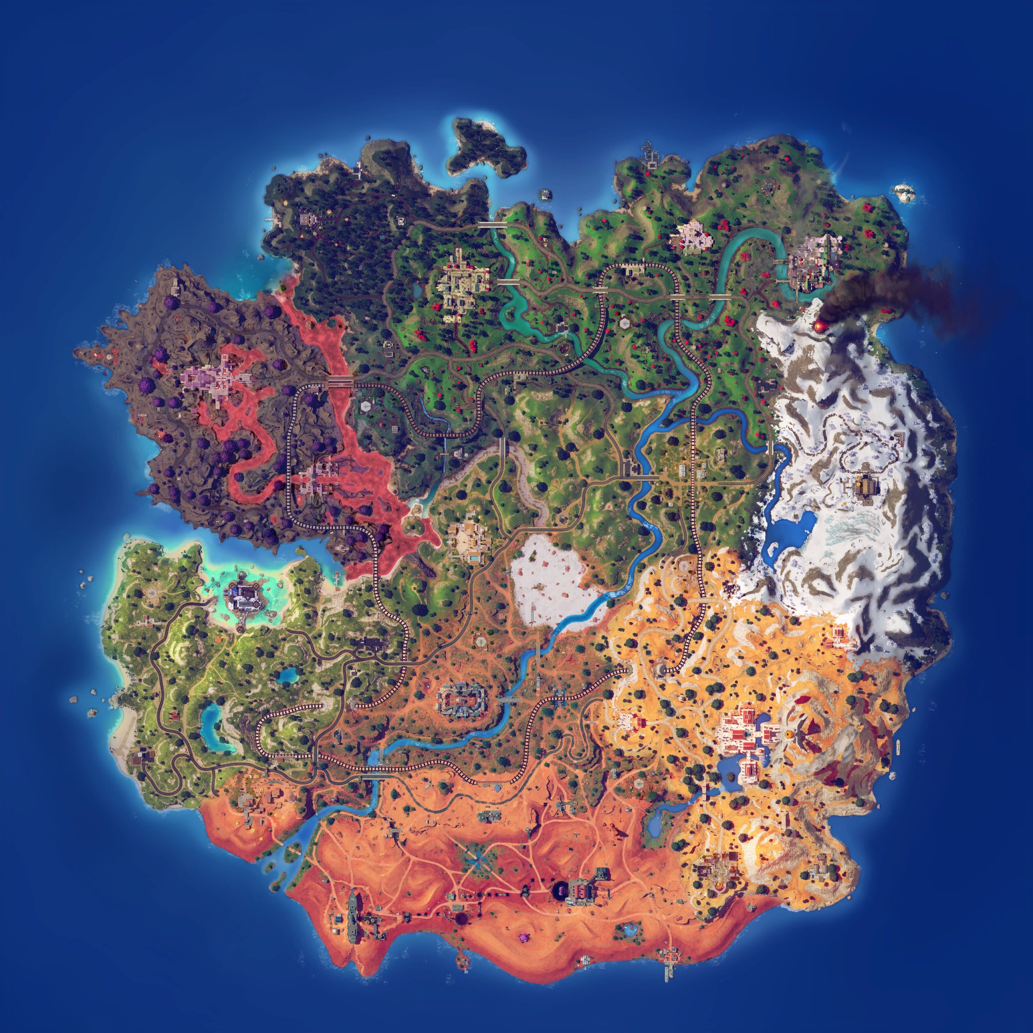 Fortnite map in Chapter 5, Season 4