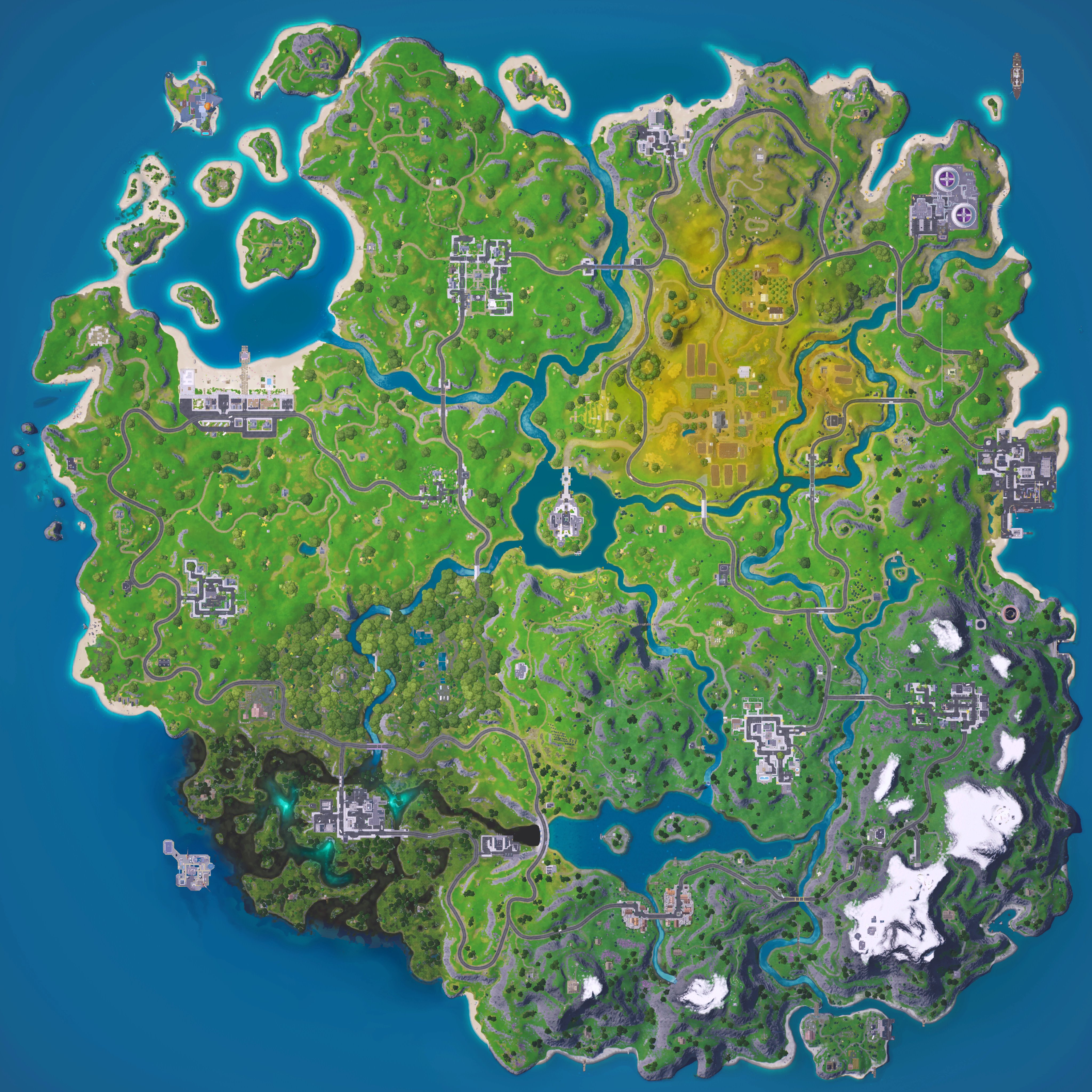 Fortnite map in Chapter 5, Season 5
