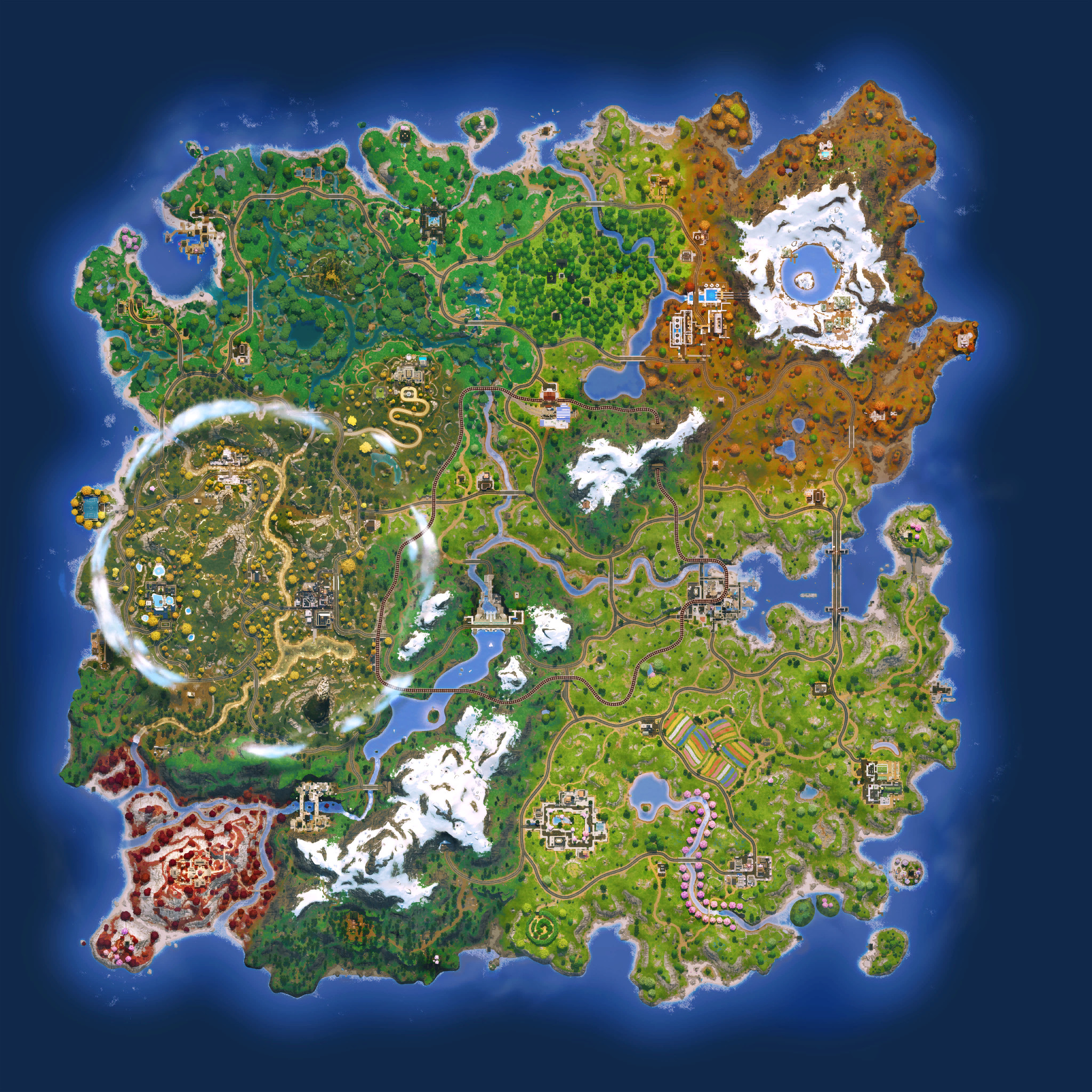 Fortnite map in Chapter 6, Season 2