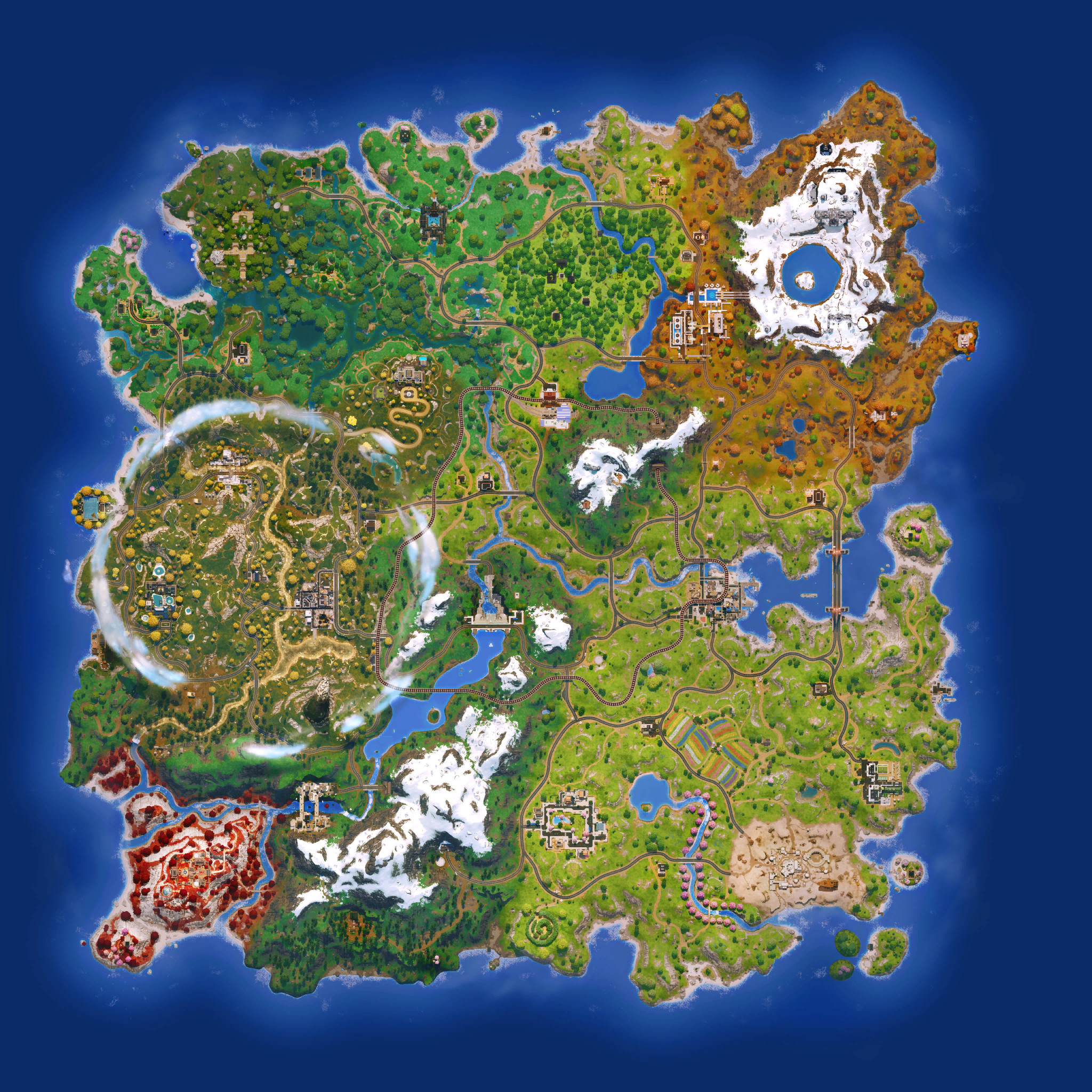 Fortnite map in Chapter 6, Season 3