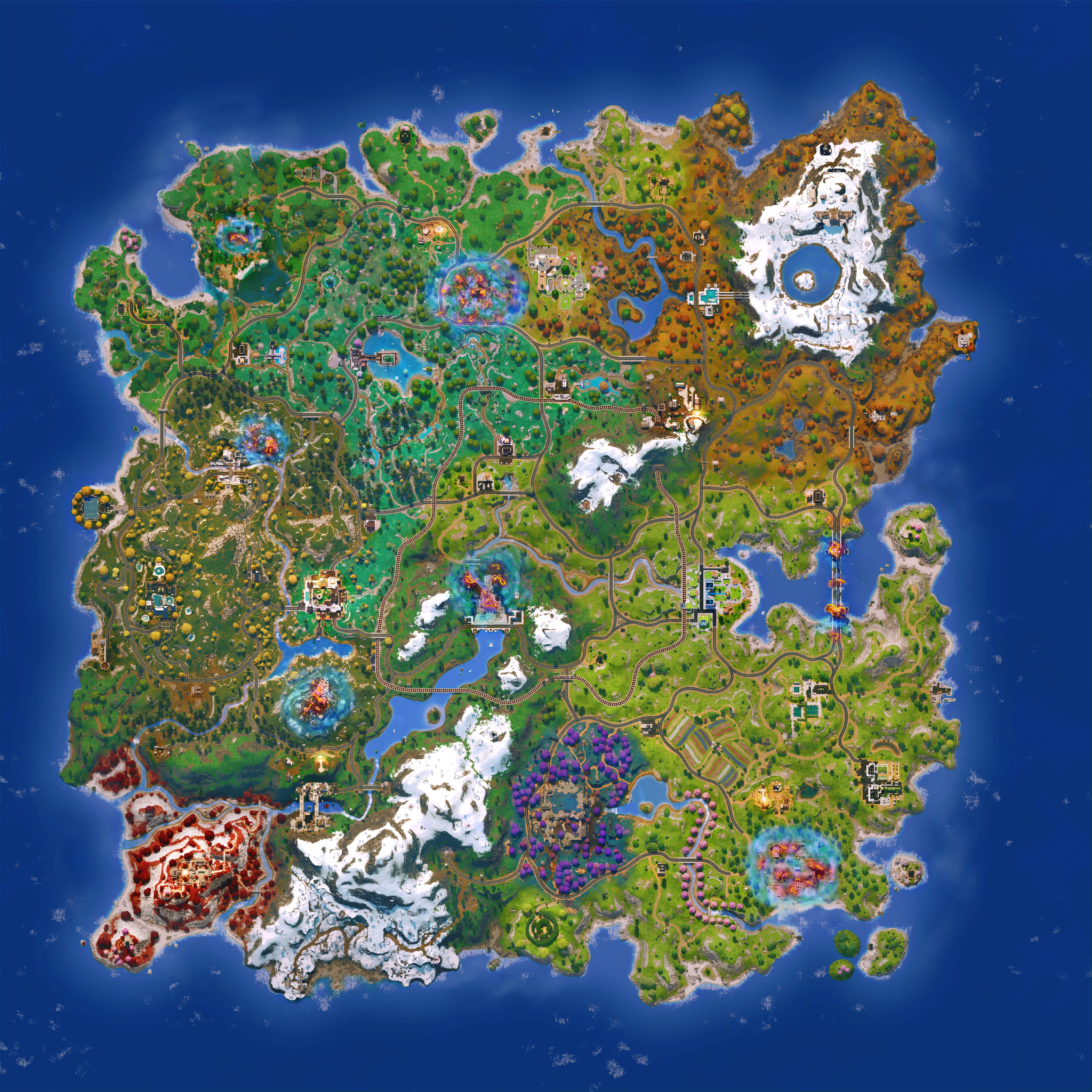 Fortnite map in Chapter 6, Season 4