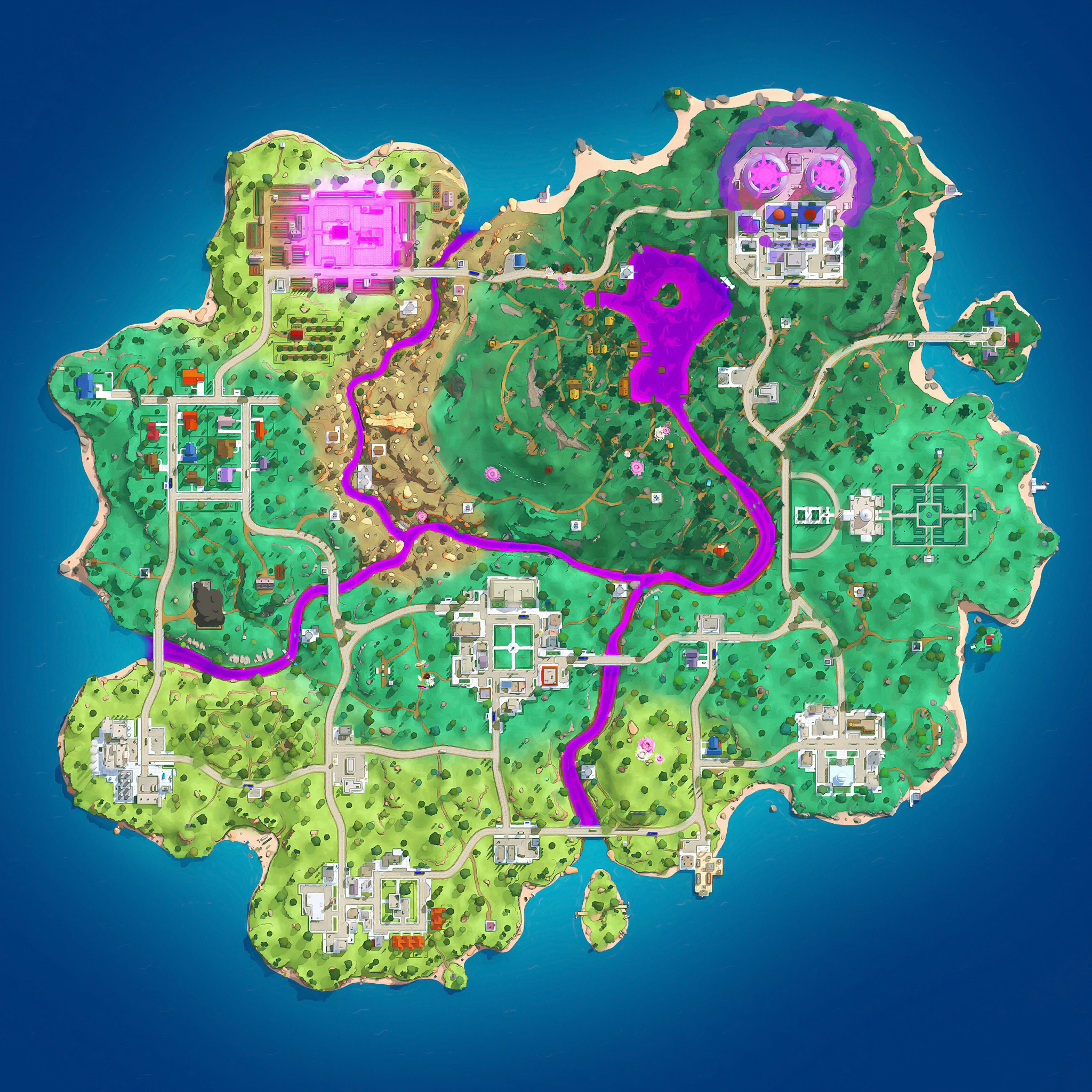 Fortnite map in Chapter 6, Season 5