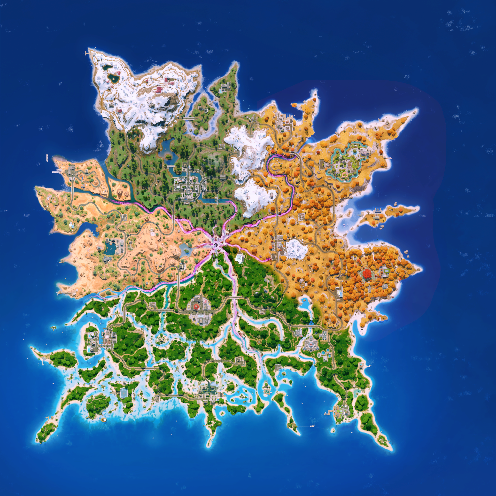 Fortnite map in Chapter 7, Season 3