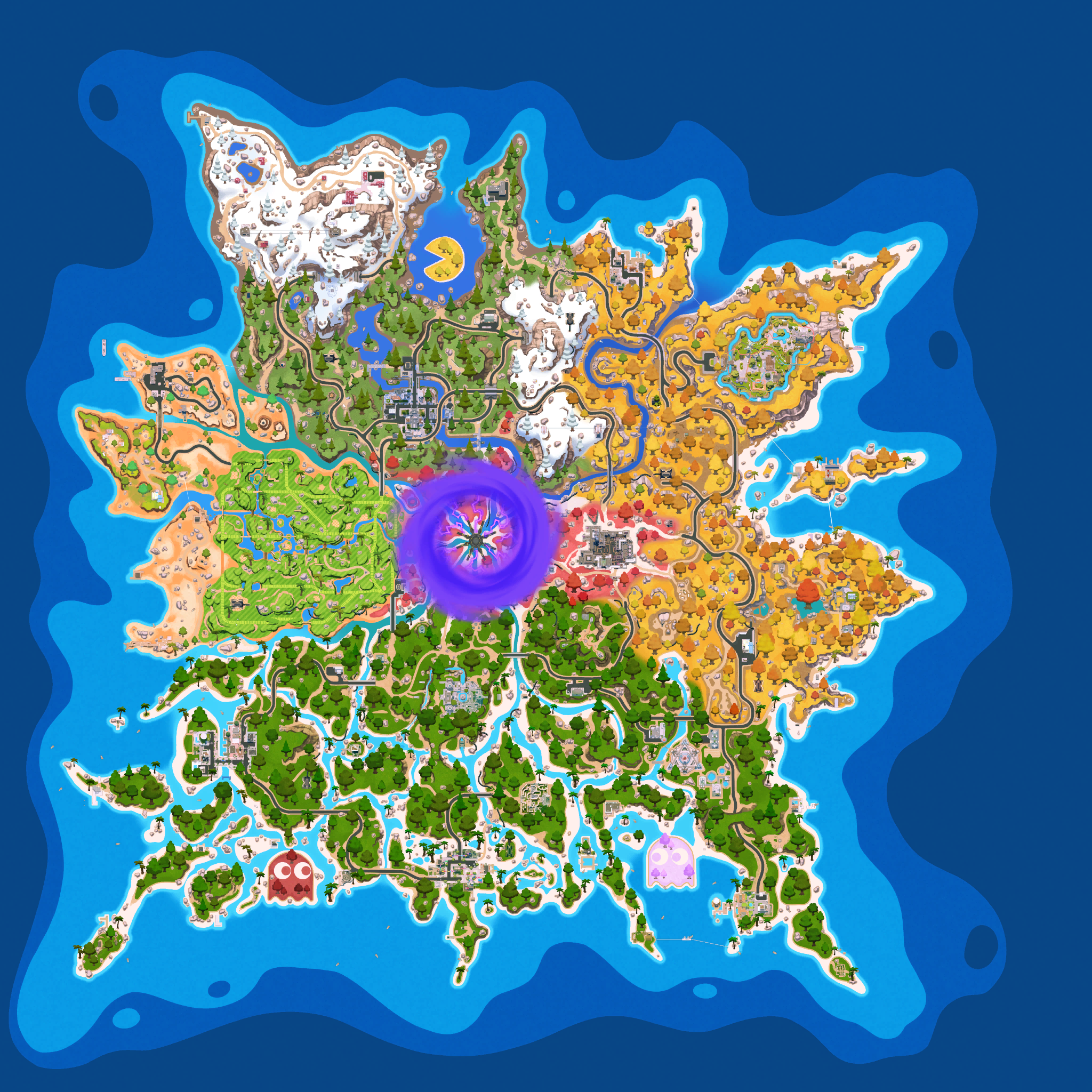Fortnite map in Chapter 7, Season 4