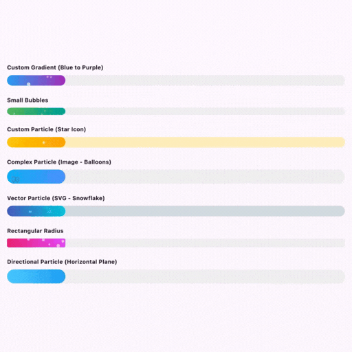 Bubble Progress Bar Showcase