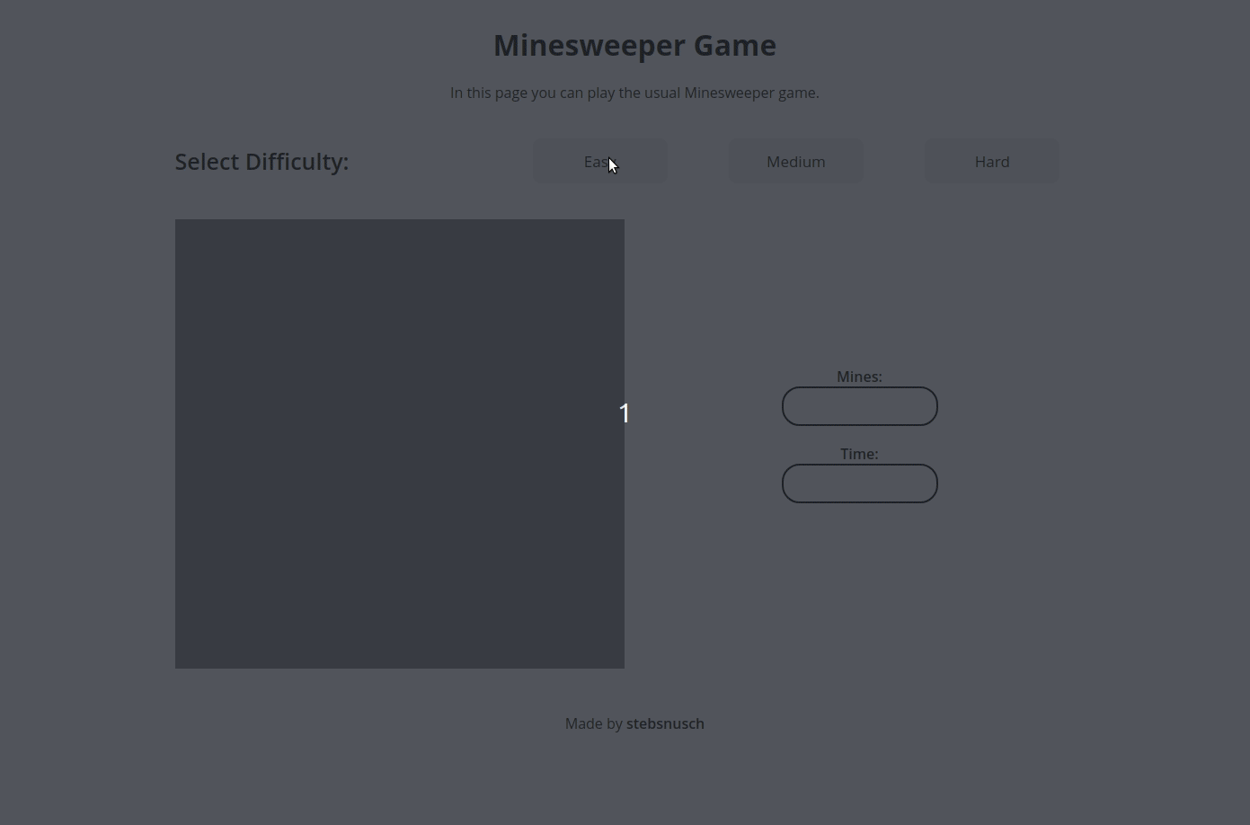 Minesweeper Game