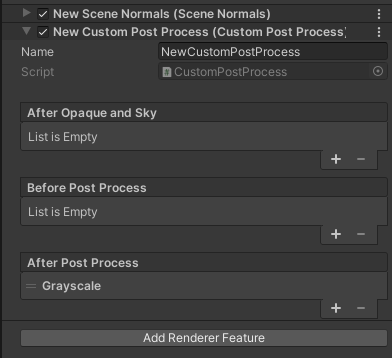 Add GrayScale to After Post Process
