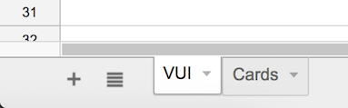 VUI Sheet Title