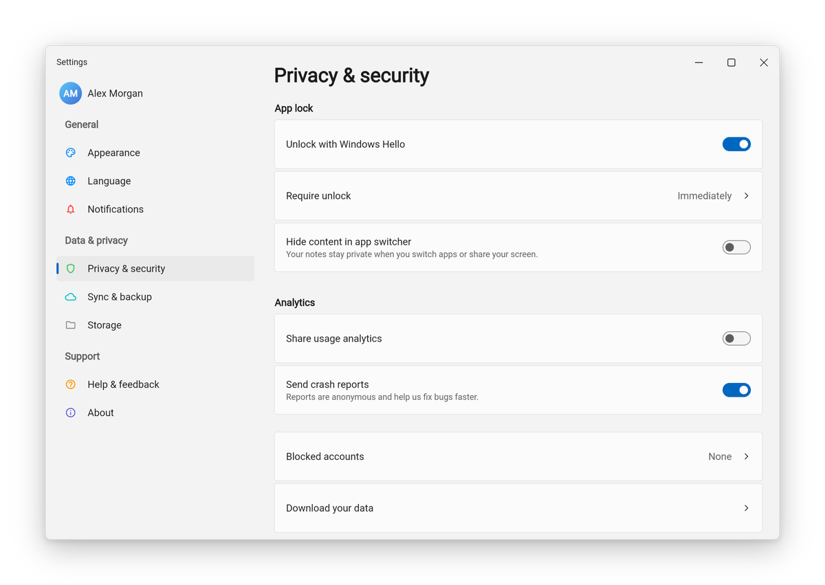 Windows 11 style with the Settings navigation pane