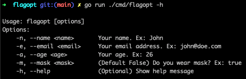 GitHub - yakuter/flagopt: Command line based layout to parse arguments ...