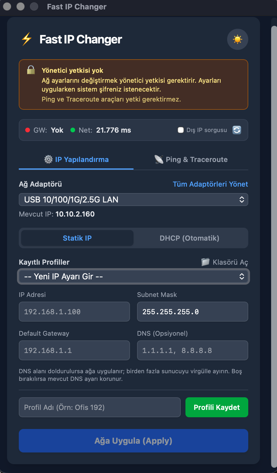 Fast IP Changer