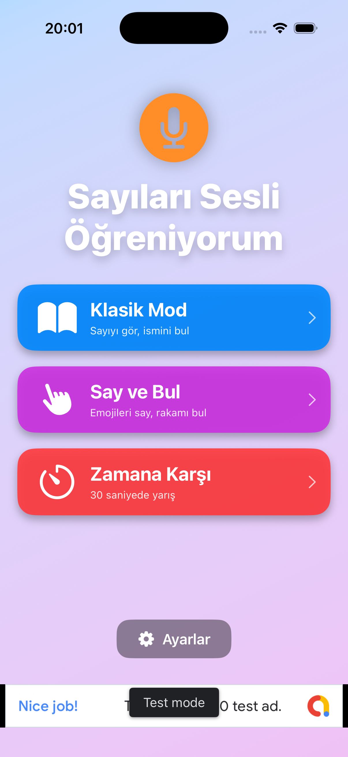 Sayıları Sesli Öğreniyorum