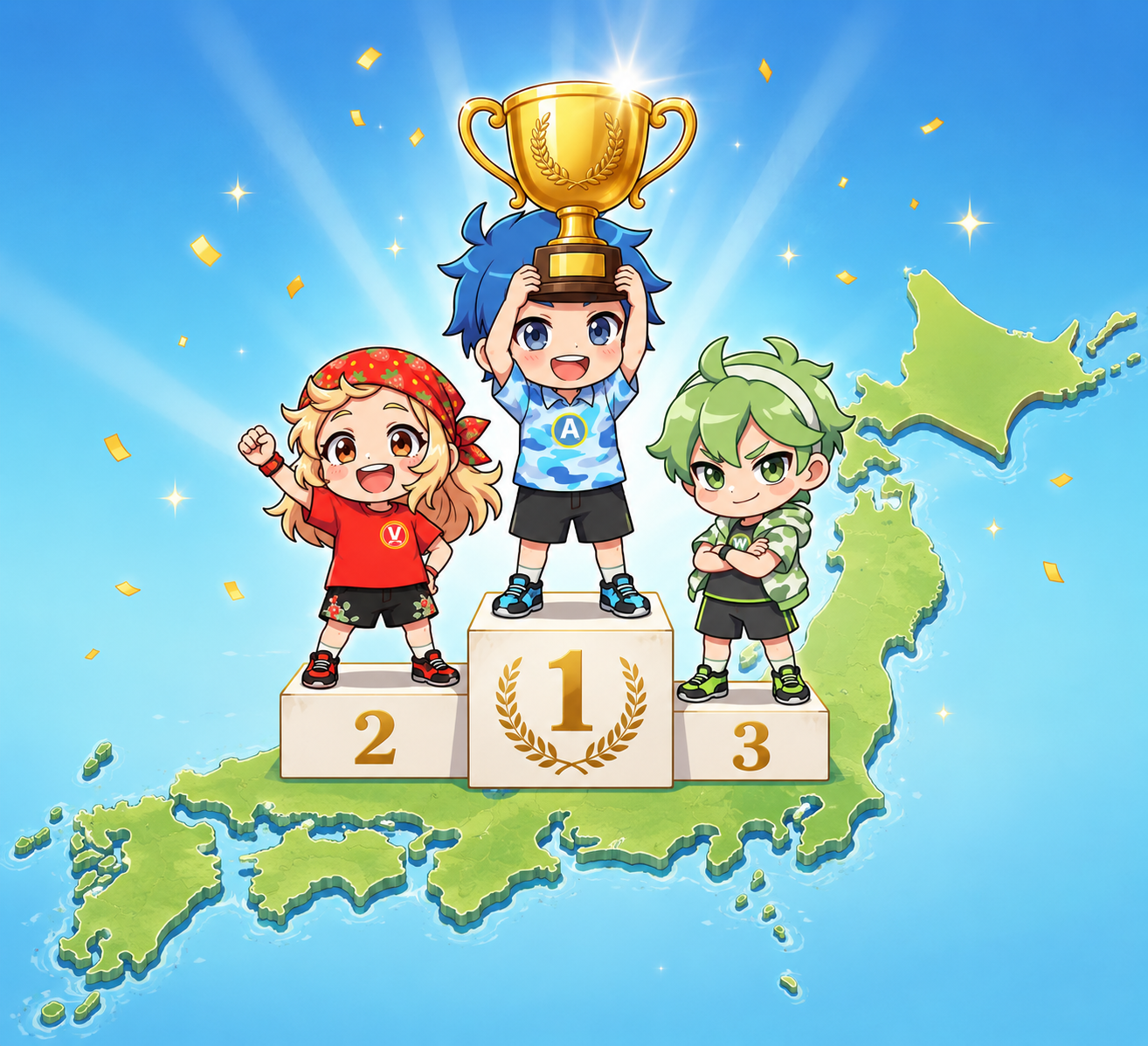 日本一、防災が進んでいる街 イラスト