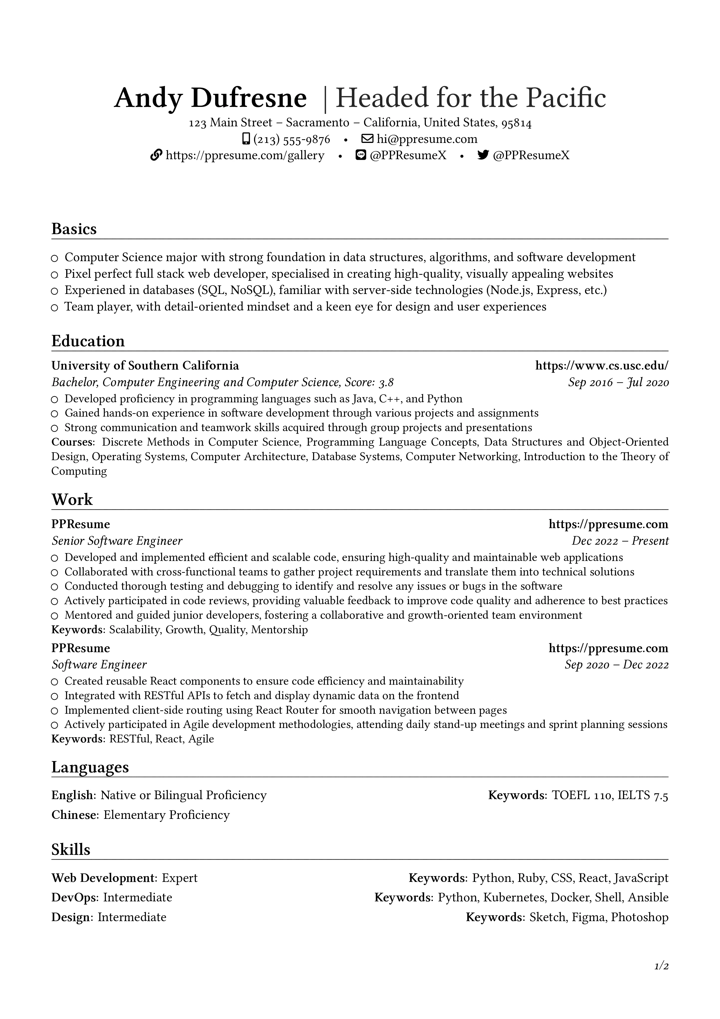 Software Engineer Page 1