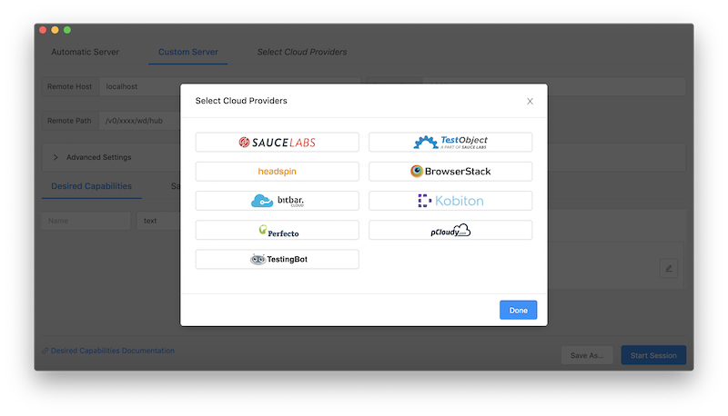 Select Cloud Providers