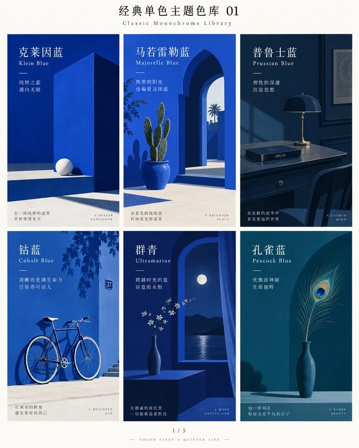 经典单色库预览