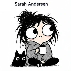#FA-017 Black-and-White Reaction Diary Cartoon
