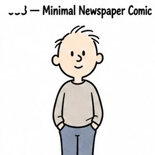 #FA-033 Minimal Newspaper Comic