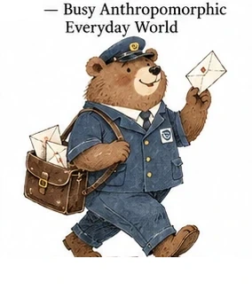 #FB-003 Busy Anthropomorphic Everyday World