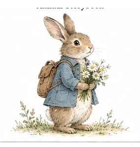 #FB-007 Naturalist Watercolor Animal Storybook