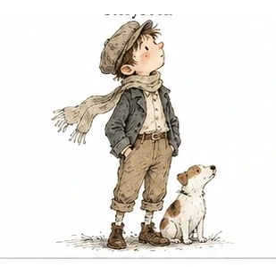 #FB-008 Classic Pen-and-Light-Wash Storybook