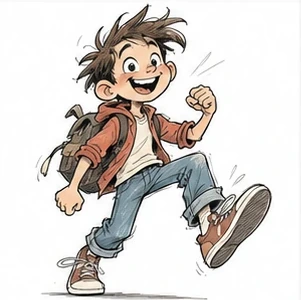 #FB-016 Expressive Character Sketch Cartoon