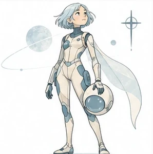 #FB-017 Dreamlike Clean-Line Sci-Fi Figure