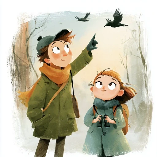 #FB-024 Painterly Gouache Animation Storybook