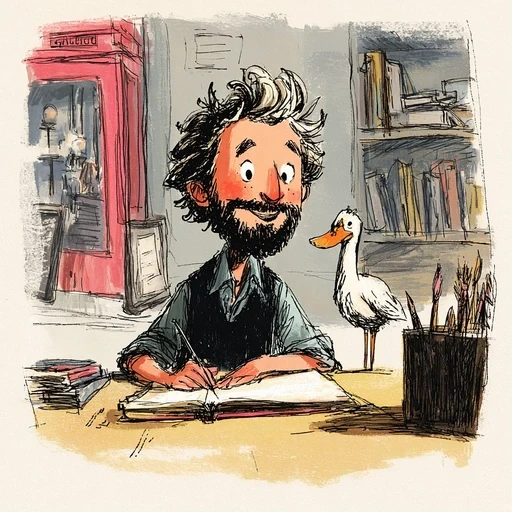 #FB-028 Loose Ink & Gouache Storybook Studio