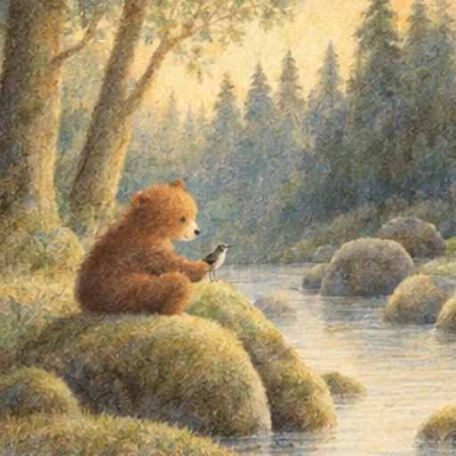 #FB-041 Michael Grejniec Textured Paper Watercolor Storybook