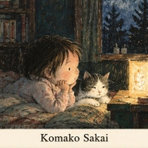 #FB-045 Komako Sakai Textured Acrylic & Charcoal Storybook