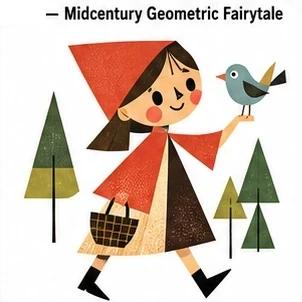 #FC-007 Midcentury Geometric Fairytale