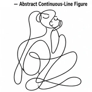 #FC-016 Abstract Continuous-Line Figure