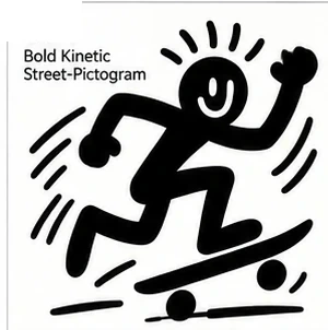 #FC-017 Bold Kinetic Street-Pictogram