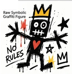 #FC-018 Raw Symbolic Graffiti Figure