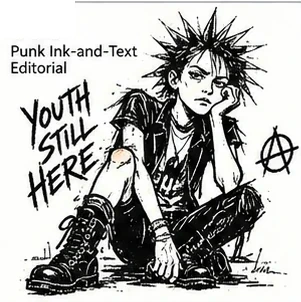 #FC-019 Punk Ink-and-Text Editorial