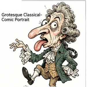 #FC-020 Grotesque Classical-Comic Portrait